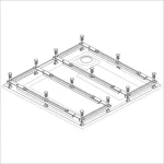 Sanplast Vázszerkezet STS-068 Vázszerkezet Spaceés Open tálcához