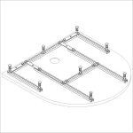 Sanplast Vázszerkezet STS-087 Vázszerkezet Spaceés Open tálcához