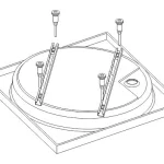 Sanplast Lábszett zuhanytálcához STB-002 Lábszett