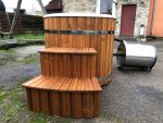 2 SZEMÉLYES OFURO (OVÁLIS) ÜVEGSZÁLAS DÉZSAFÜRDŐ KÜLSŐ KÁLYHÁVAL - Image 6