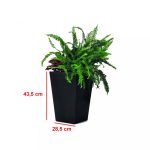 Rattan planter S virágtartó grafit - Image 2