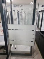 Króm profilos 100 cm zuhanyajtó intim csíkos - Image 3