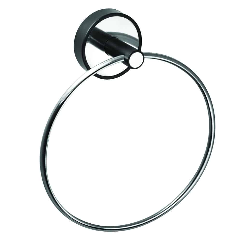 6220-1 Roltechnik OPTIMO BLACK Törölközőtartó, kerek - Image 1