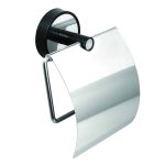 Roltechnik OPTIMO BLACK fedeles WC papír tartó