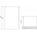 Alfa Walk-In zuhanykabin, 120x70-95x203 cm - Image 2