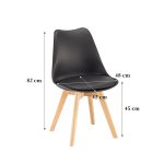 Silla étkezőszék fekete színben - Image 4