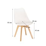 Silla étkezőszék fehér színben - Image 11