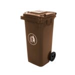 Hulladéktároló 120L barna - Image 4