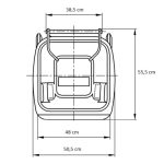 Hulladéktároló 120L sárga - Image 6