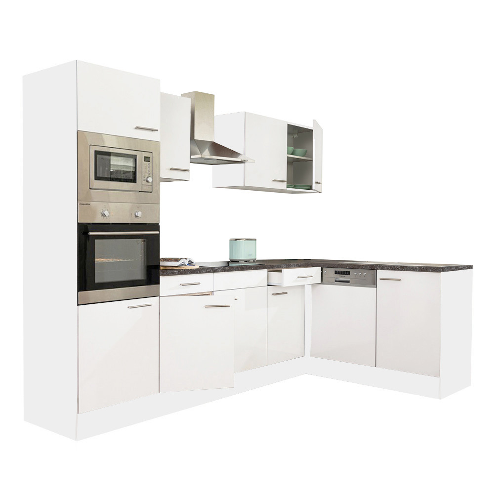 LS280FHFH Yorki 280 konyhabútor fehér korpusszal, selyemfényű fehér fronttal - Image 1