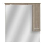 Nerva 85 cm-es tükrös felsőszekrény, Rauna szil - Image 5