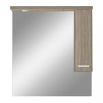 Nerva 85 cm-es tükrös felsőszekrény, Rauna szil - Image 6