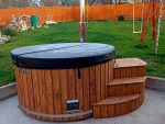 MÁLTA 6 SZEMÉLYES INTEGRÁLT KÁLYHÁS ÜVEGSZÁLAS DÉZSAFÜRDŐ THERMOTETŐVEL, WELLNESS CSOMAGBAN - Image 8