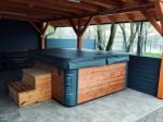 MONACO OUT THERMOWOOD KÜLSŐ KÁLYHÁS NÉGYSZÖG ALAKÚ AKRIL DÉZSAFÜRDŐ - Image 2