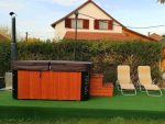 MONACO OUT THERMOWOOD KÜLSŐ KÁLYHÁS NÉGYSZÖG ALAKÚ AKRIL DÉZSAFÜRDŐ - Image 6