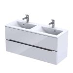 Roltechnik Fürdőszobai szekrény, 2 fiókos, dupla mosdóhoz