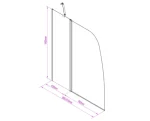 Ewony 120x140 cm kádparaván - Image 12