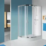 Sanplast kpl-P-KP4/TX5b- Zuhanykabin szett, aszimmetrikus