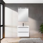 Vario Trim 60 komplett fürdőszoba bútor fehér-fehér - Image 2