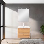 Vario Trim 60 komplett fürdőszoba bútor antracit-tölgy - Image 2