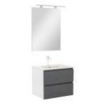 Vario Clam 60 komplett fürdőszoba bútor antracit-antracit - Image 263