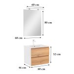 Vario Clam 60 komplett fürdőszoba bútor antracit-antracit - Image 311
