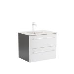 Vario Clam 60 alsó szekrény mosdóval fehér-fehér - Image 25