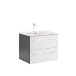 Vario Clam 60 alsó szekrény mosdóval antracit-fehér - Image 8