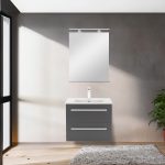 Vario Clam 60 komplett fürdőszoba bútor antracit-antracit - Image 2