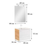 Vario Clam 60 komplett fürdőszoba bútor antracit-antracit - Image 757
