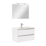Vario Trim 80 komplett fürdőszoba bútor fehér-fehér - Image 9