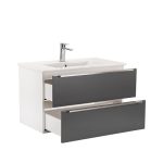 Vario Trim 80 komplett fürdőszoba bútor fehér-antracit - Image 8