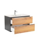 Vario Trim 80 komplett fürdőszoba bútor antracit-tölgy - Image 5