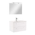Vario Clam 80 komplett fürdőszoba bútor fehér-fehér - Image 9