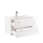 Vario Clam 80 komplett fürdőszoba bútor fehér-fehér - Image 5