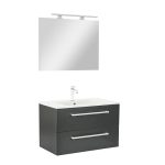 Vario Clam 80 komplett fürdőszoba bútor antracit-antracit - Image 9