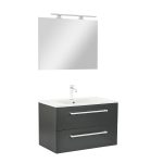 Vario Clam 80 komplett fürdőszoba bútor antracit-antracit - Image 12