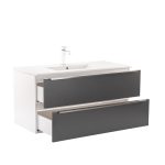 Vario Trim 100 komplett fürdőszoba bútor fehér-antracit - Image 8
