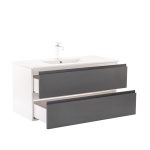 Vario Pull 100 komplett fürdőszoba bútor fehér-antracit - Image 8