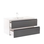 Vario Pull 100 komplett fürdőszoba bútor fehér-antracit - Image 5