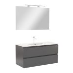 Vario Pull 100 komplett fürdőszoba bútor antracit-antracit - Image 9