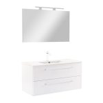 Vario Clam 100 komplett fürdőszoba bútor fehér-fehér - Image 9