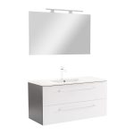 Vario Clam 100 komplett fürdőszoba bútor antracit-fehér - Image 12