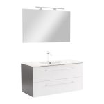 Vario Clam 100 komplett fürdőszoba bútor antracit-fehér - Image 9