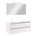Vario Trim 120 komplett fürdőszoba bútor fehér-fehér - Image 9