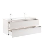 Vario Trim 120 komplett fürdőszoba bútor fehér-fehér - Image 8