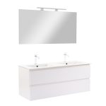 Vario Pull 120 komplett fürdőszoba bútor fehér-fehér - Image 9