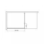 Walker 90x195 cm Walk in zuhanyfal - Image 13