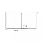 Walker 90x195 cm Walk in zuhanyfal - Image 6