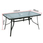 Elzas 4+1 kerti bútor garnitúra szett barna - Image 5
